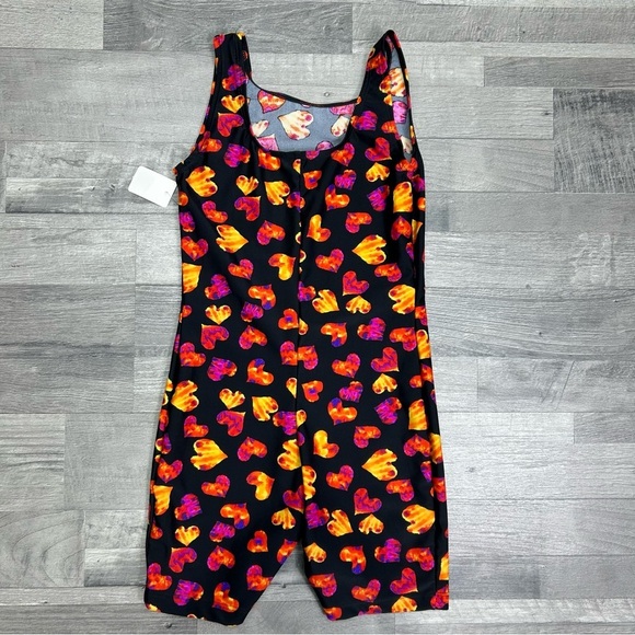 Stonewear Black Fire Hearts Unitard L - Picture 5 of 5